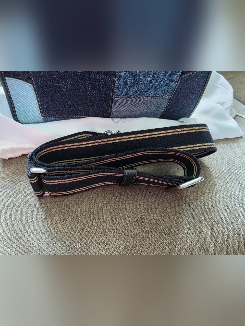 Coach Reloved Upcrafted Denim Cargo Tote - Picture 4 of 8